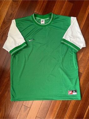 Vintage 90s Nike Drifit Jersey Shirt Made in USA XL